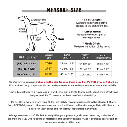 Corgi Breathable Raincoat With Legs - Silence of Mist (USA)