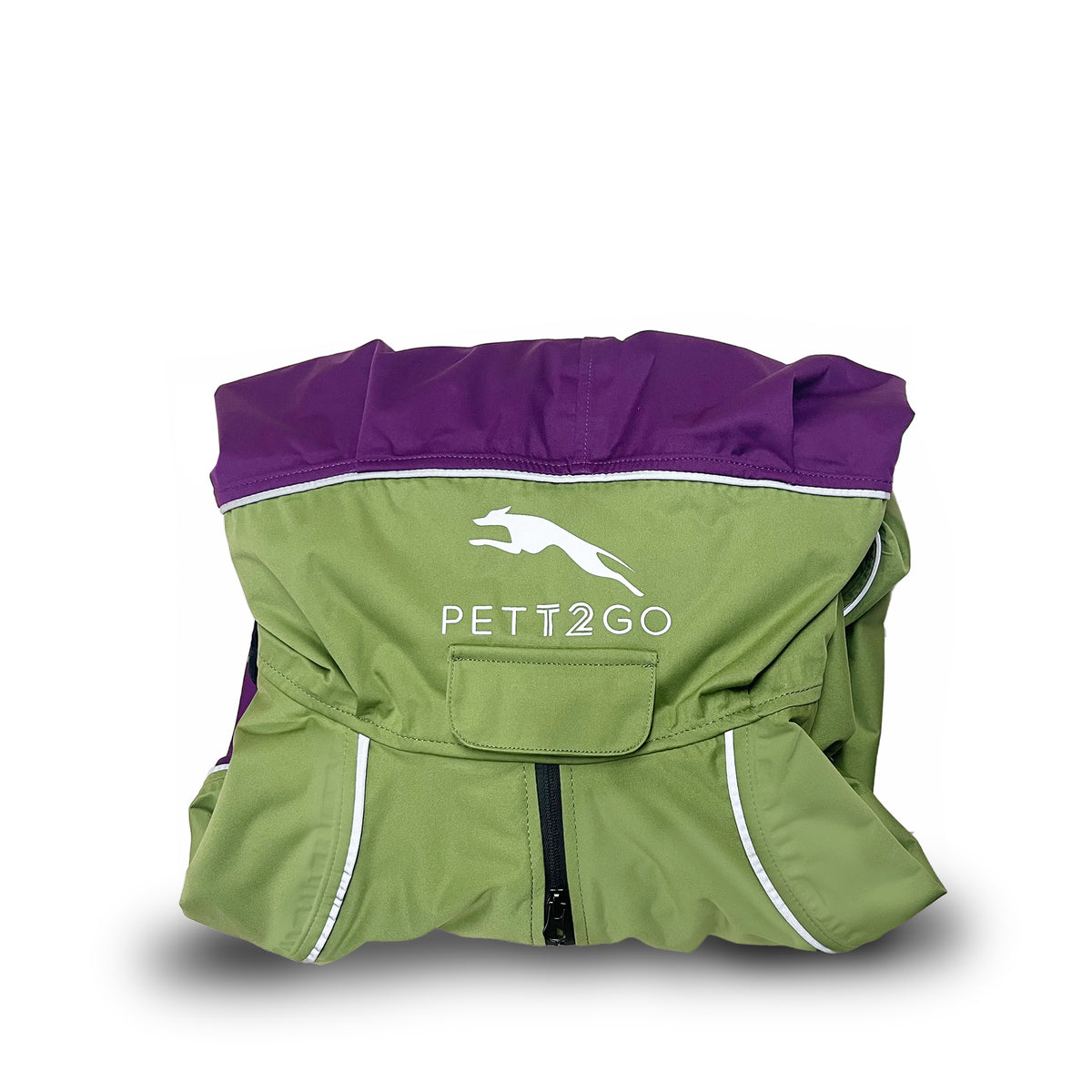 Dog Breathable Raincoat With Legs - Avocado Green