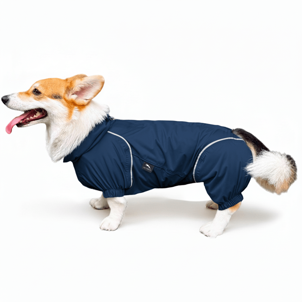 Corgi Breathable Raincoat With Legs - Deep Nightfall (USA) - PETT2GO