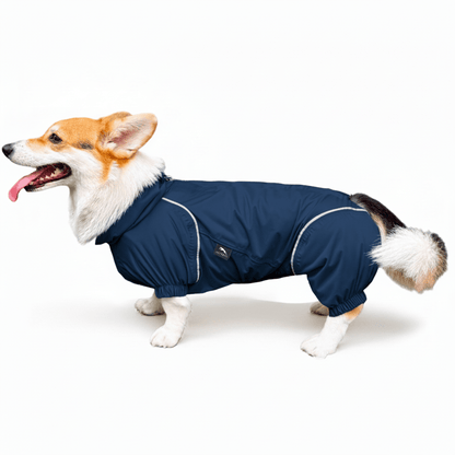 Corgi Breathable Raincoat With Legs - Deep Nightfall (USA) - PETT2GO