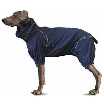 Dog Breathable Raincoat With Legs - Deep Nightfall (USA) - PETT2GO