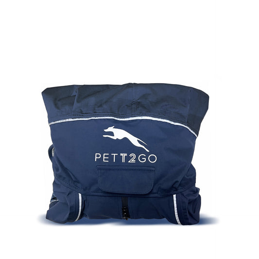Dog Breathable Raincoat With Legs - Deep Nightfall